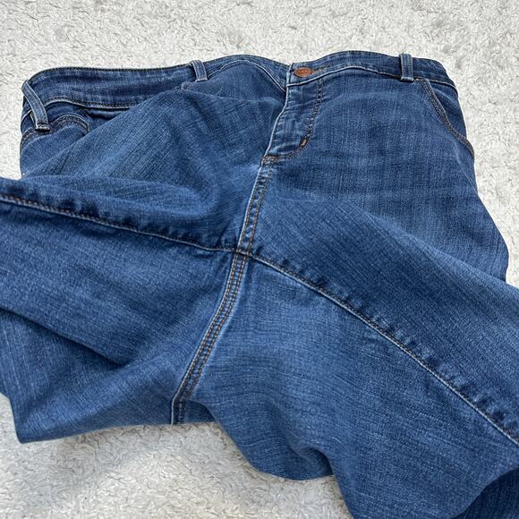 Loft Plus Modern Skinny Jean Slim Pockets Curvy Stretch Tapered Ankle Sz: 18 - Picture 9 of 10